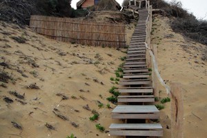 Walkway down to the beach from Casa Nika