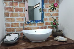 Bathroom with vanity basin